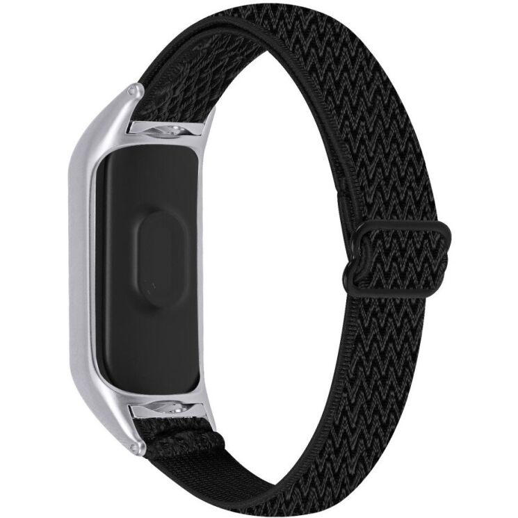 Ремінець UniCase Nylon для Xiaomi Mi Smart Band 8 - Black: фото 1 з 8