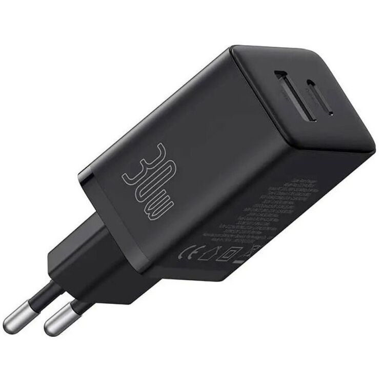 Сетевое зарядное устройство Baseus Cube C+U (30W) P10111404113-00 - Black: фото 2 из 13