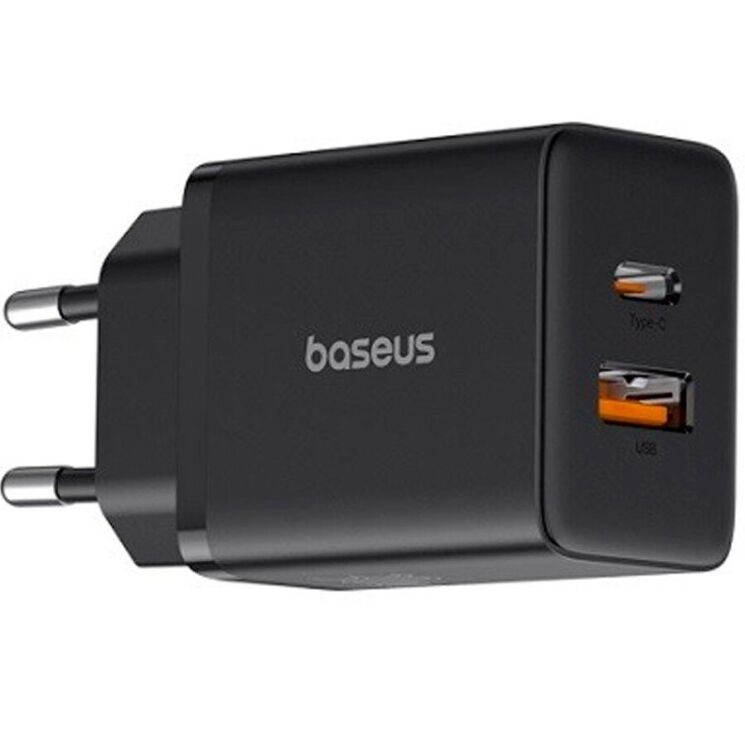 Сетевое зарядное устройство Baseus Cube C+U (30W) P10111404113-00 - Black: фото 1 из 13