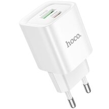 Сетевое зарядное устройство Hoco C147A PD20W + QC3.0 - White: фото 1 из 9