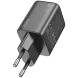 Сетевое зарядное устройство Hoco N42 Elogiado 2C PD45W + кабель Type-C to Lightning - Black (346156B). Фото 6 из 11