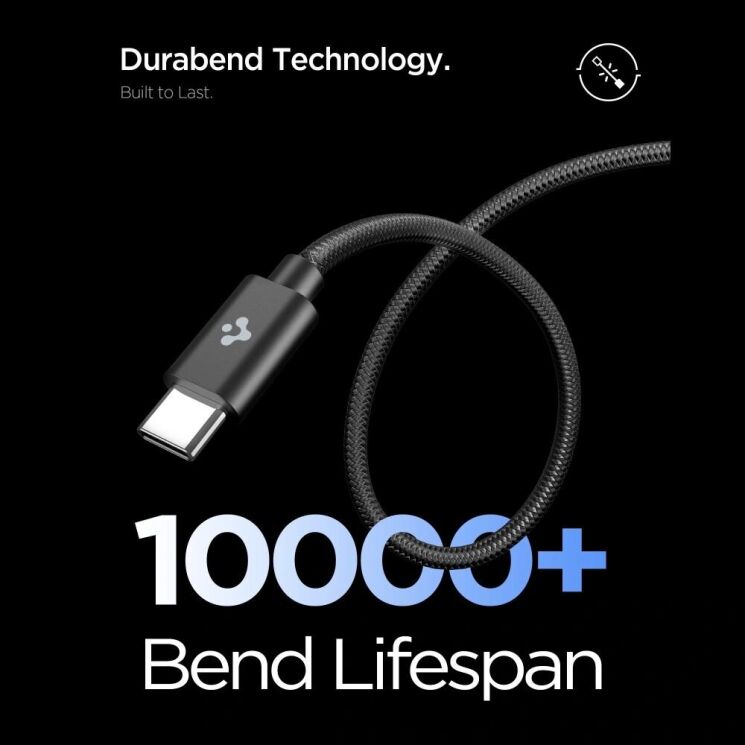 Мережевий зарядний пристрій Spigen EE451EU 45W + кабель Type-C to Type-C - White (995680W) Мережевий зарядний пристрій Spigen EE451EU 45W + кабель Type-C to Type-C - White: фото 7 з 7