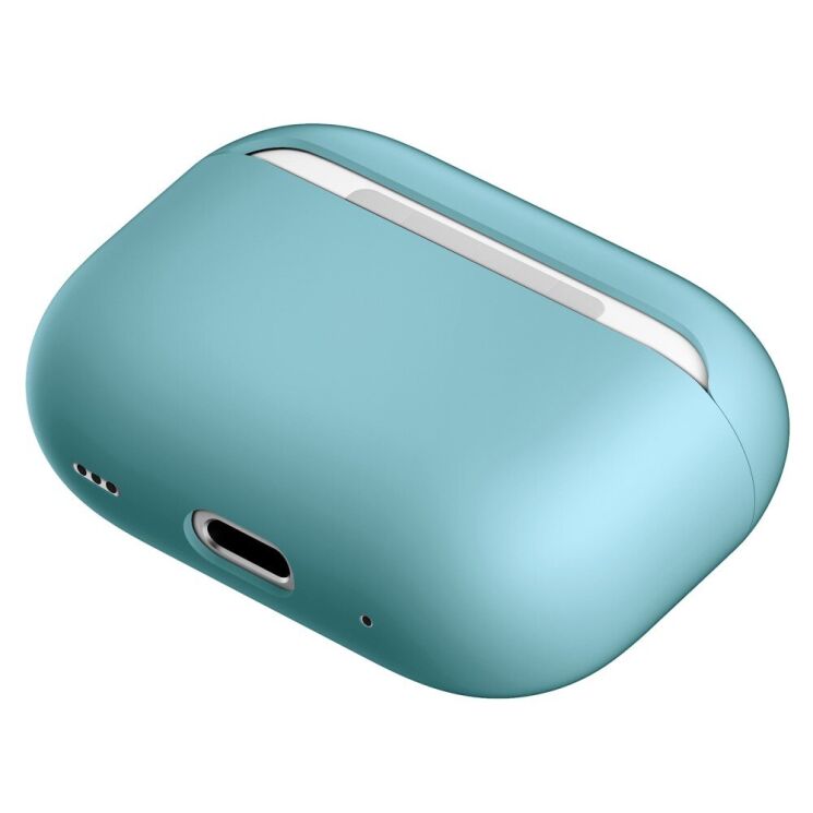 Силіконовий чохол Deexe Silicone Case (FH) для Apple AirPods Pro 2 - Mint Green: фото 3 з 5