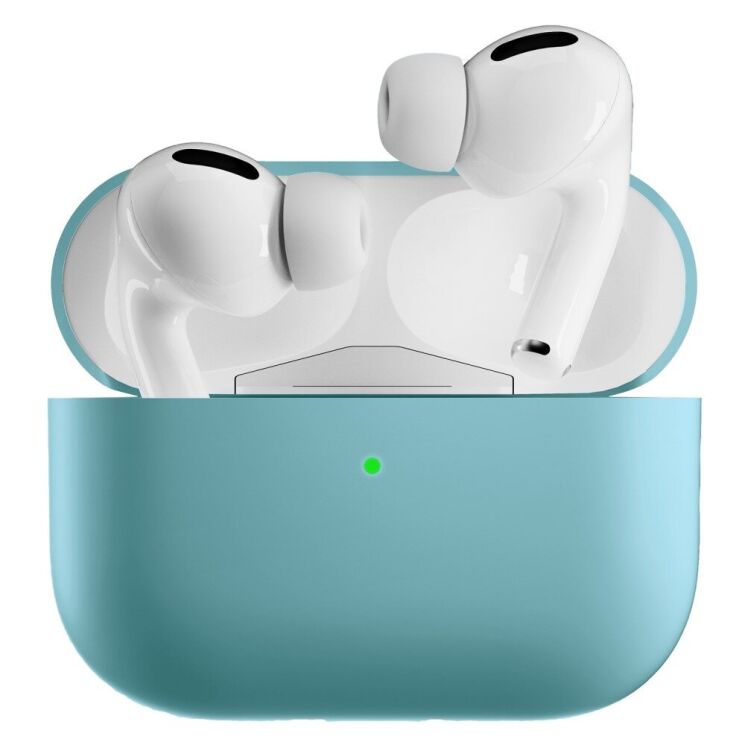 Силіконовий чохол Deexe Silicone Case (FH) для Apple AirPods Pro 2 - Mint Green: фото 4 з 5