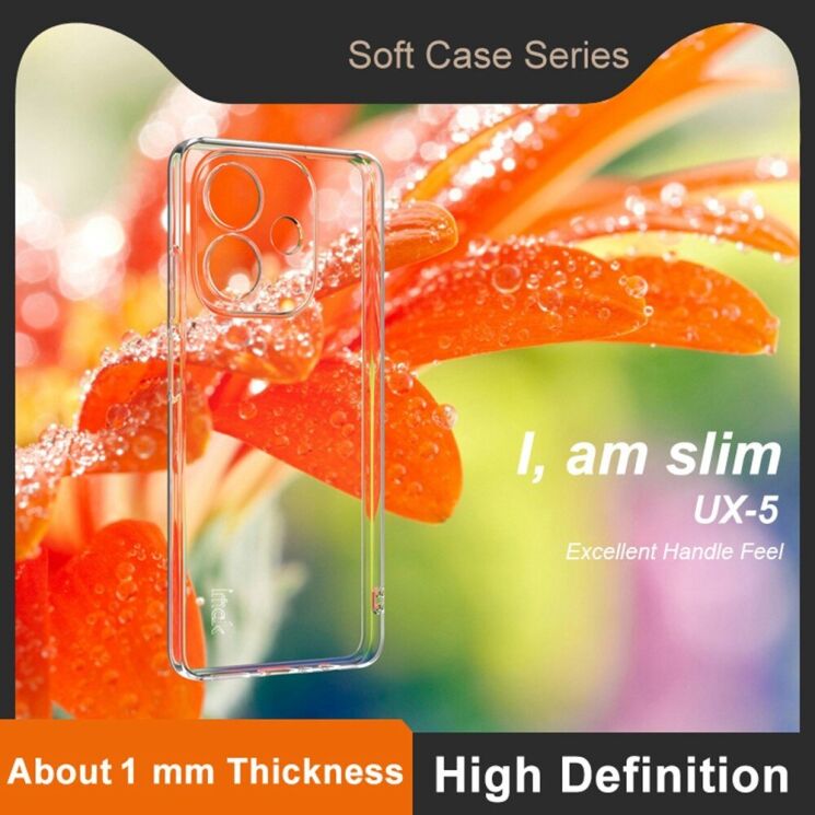 Силиконовый чехол IMAK UX-5 Series для OPPO A3x / A3 / A40m - Transparent: фото 4 из 10