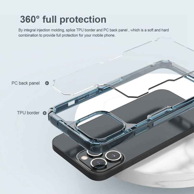 Силиконовый чехол NILLKIN Nature TPU Pro для Apple iPhone 14 Pro Max - Blue: фото 7 из 17