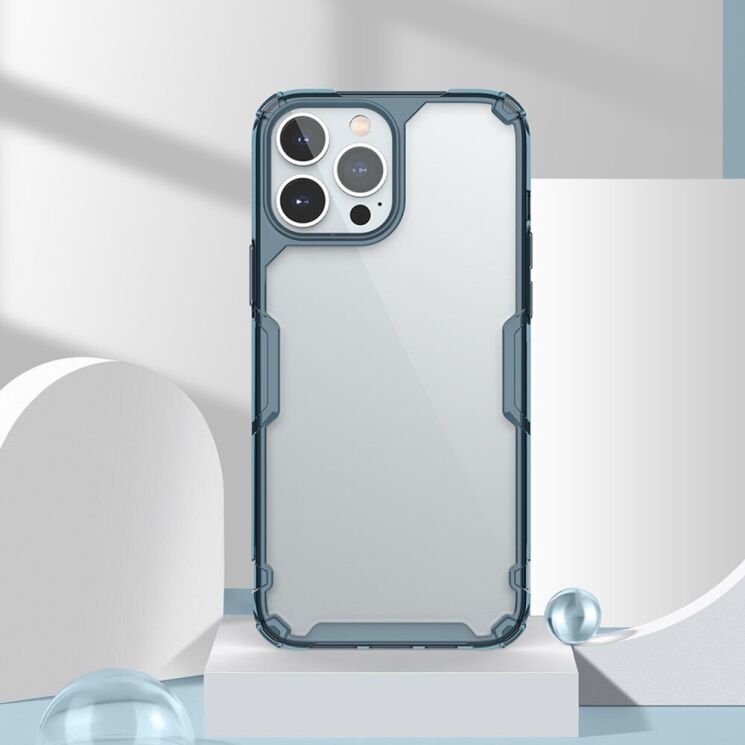 Силиконовый чехол NILLKIN Nature TPU Pro для Apple iPhone 14 Pro Max - Blue: фото 16 из 17