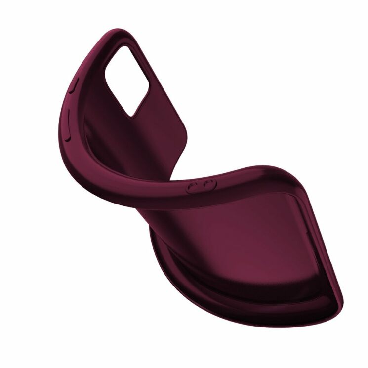 Силиконовый чехол X-LEVEL Matte для Google Pixel 4 XL - Wine Red: фото 5 из 7