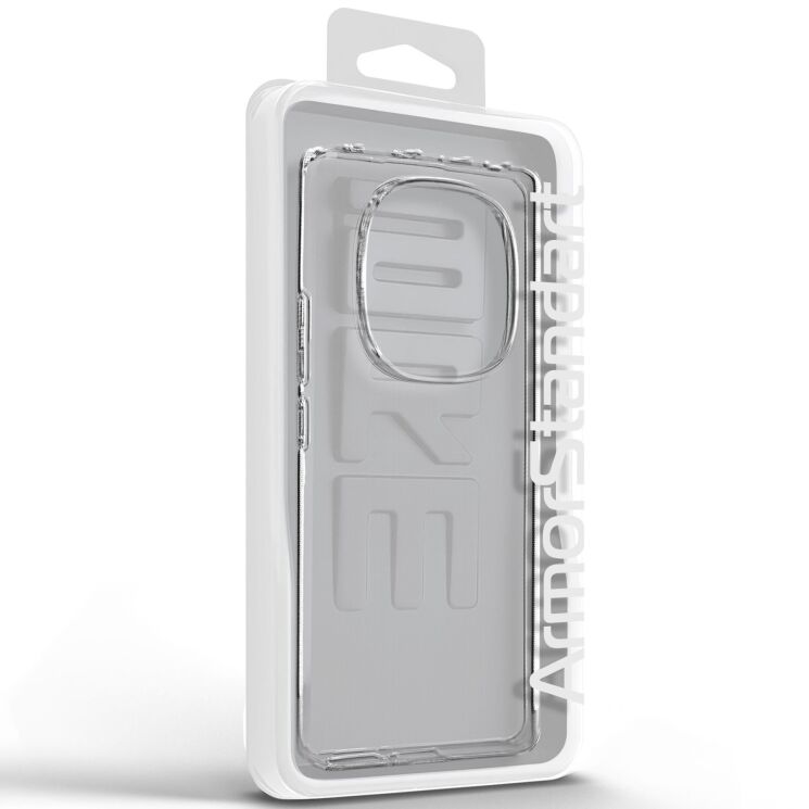 Силиконовый (TPU) чехол ArmorStandart Air Series для Xiaomi Redmi Note 14 Pro - Transparent: фото 3 из 6