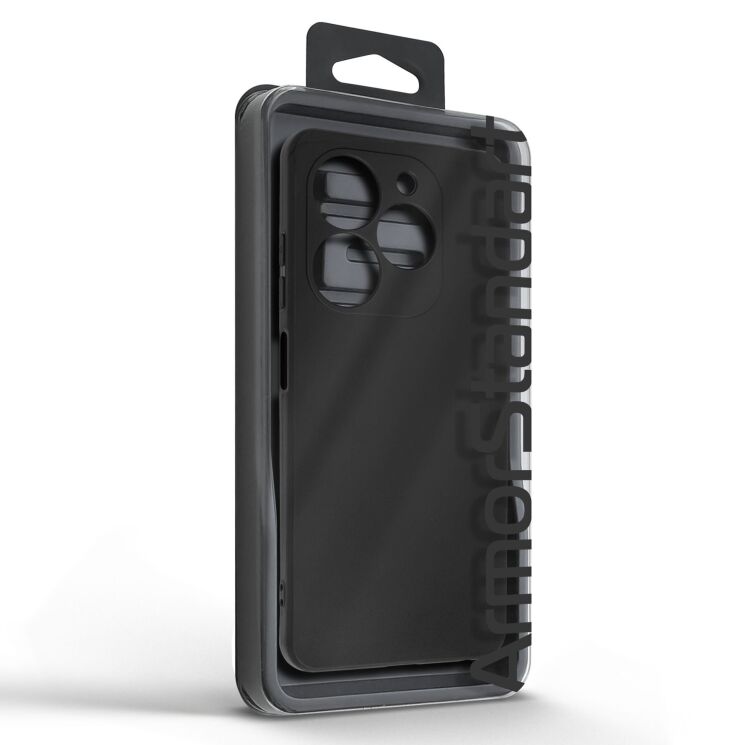 Силиконовый (TPU) чехол ArmorStandart Matte Slim Fit для TECNO Spark Go 2024 - Black: фото 5 из 5