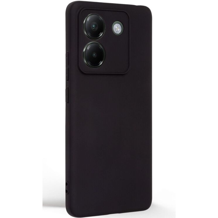 Силиконовый (TPU) чехол ArmorStandart Matte Slim Fit для Xiaomi Poco M7 Pro - Black: фото 2 из 5