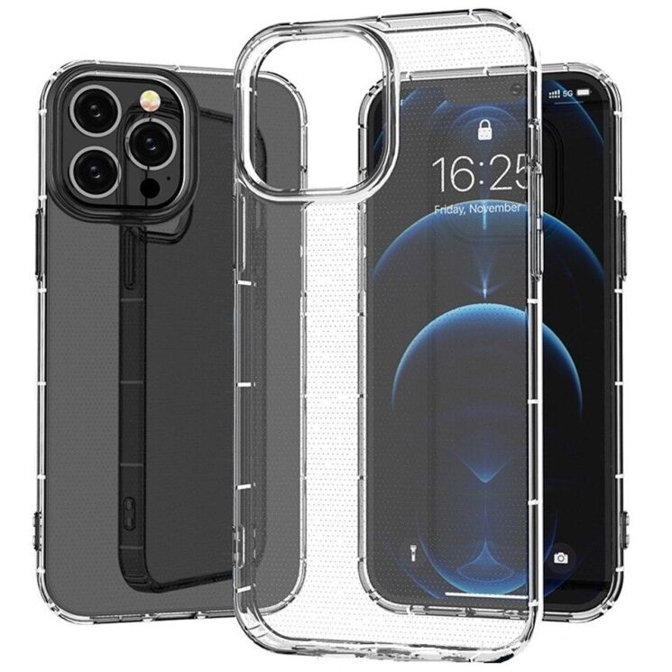 Силиконовый (TPU) чехол Deexe Clear Cover для Apple iPhone 14 Pro - Transparent: фото 6 из 8