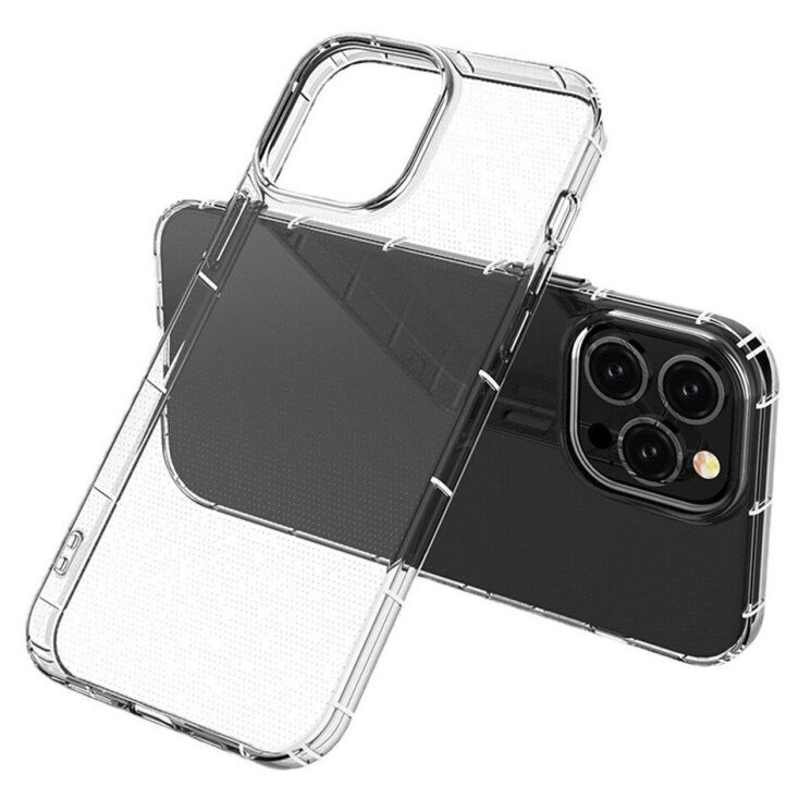 Силиконовый (TPU) чехол Deexe Clear Cover для Apple iPhone 14 Pro - Transparent: фото 5 из 8
