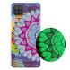 Силиконовый (TPU) чехол Deexe LumiCase для Samsung Galaxy A12 (A125) / A12 Nacho (A127) / M12 (M127) - Half The Flower (260378C). Фото 1 из 5