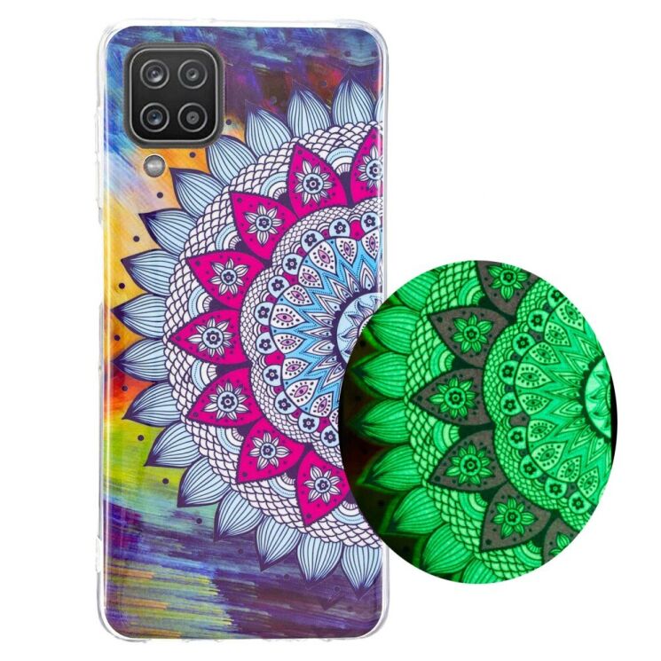 Силиконовый (TPU) чехол Deexe LumiCase для Samsung Galaxy A12 (A125) / A12 Nacho (A127) / M12 (M127) - Half The Flower: фото 1 из 5