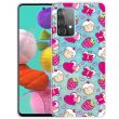 Силиконовый (TPU) чехол Deexe Pretty Glossy для Samsung Galaxy A53 - Cakes and Hearts (292606C)