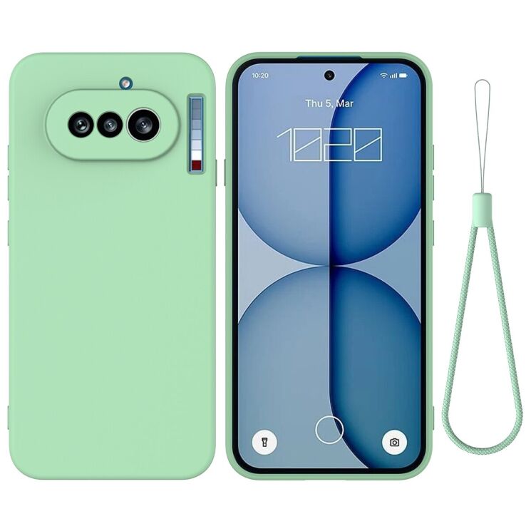 Силіконовий (TPU) чохол Deexe Silicone Case для Nothing Phone (4a) - Green: фото 1 з 9