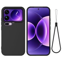 Силиконовый (TPU) чехол Deexe Silicone Case для Xiaomi 17 Pro - Black: фото 1 из 7