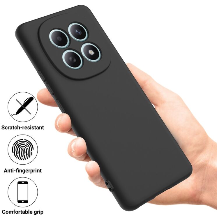 Силиконовый (TPU) чехол Deexe Silicone Case для Xiaomi Redmi Note 15 5G / Poco M8 5G - Black: фото 3 из 9