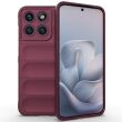 Силиконовый (TPU) чехол Deexe Terra Case для Motorola Edge 70 Fusion - Wine Red (409512WR)