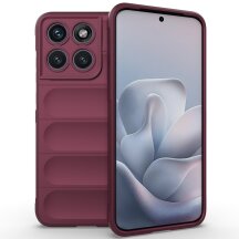 Силиконовый (TPU) чехол Deexe Terra Case для Motorola Edge 70 Fusion - Wine Red: фото 1 из 6