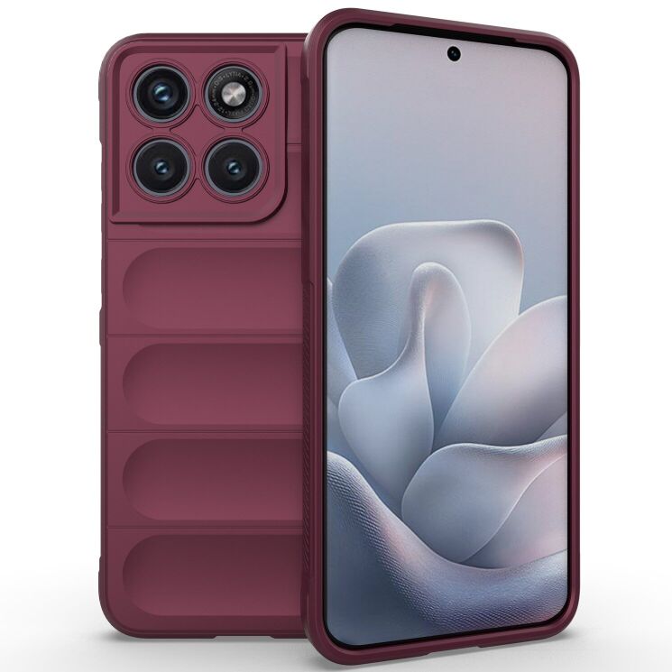 Силиконовый (TPU) чехол Deexe Terra Case для Motorola Edge 70 Fusion - Wine Red: фото 1 из 6