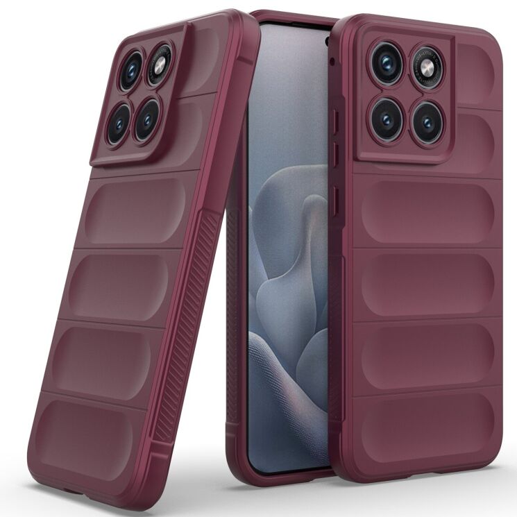 Силиконовый (TPU) чехол Deexe Terra Case для Motorola Edge 70 Fusion - Wine Red: фото 2 из 6