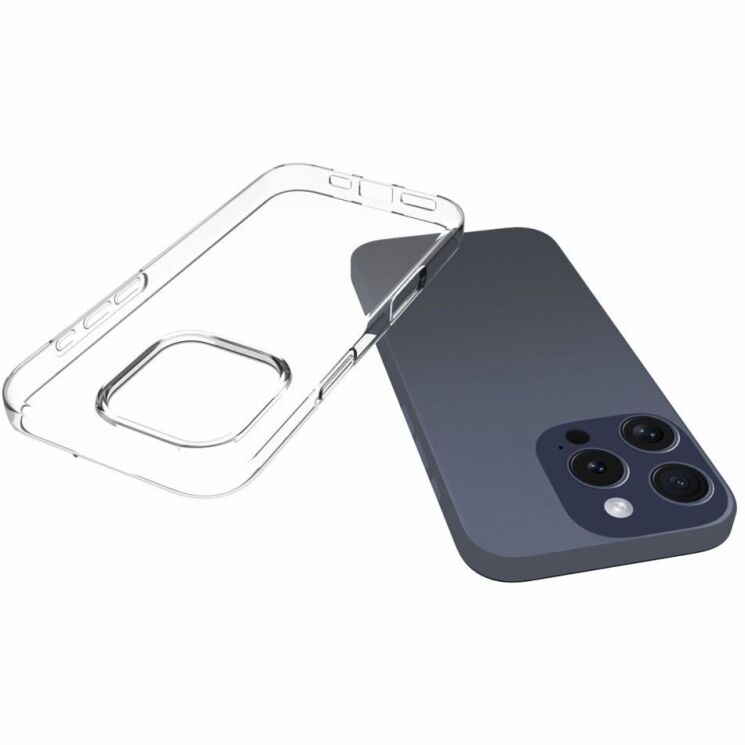 Силиконовый (TPU) чехол Deexe UltraThin для Apple iPhone 16 Pro - Transparent: фото 6 из 6