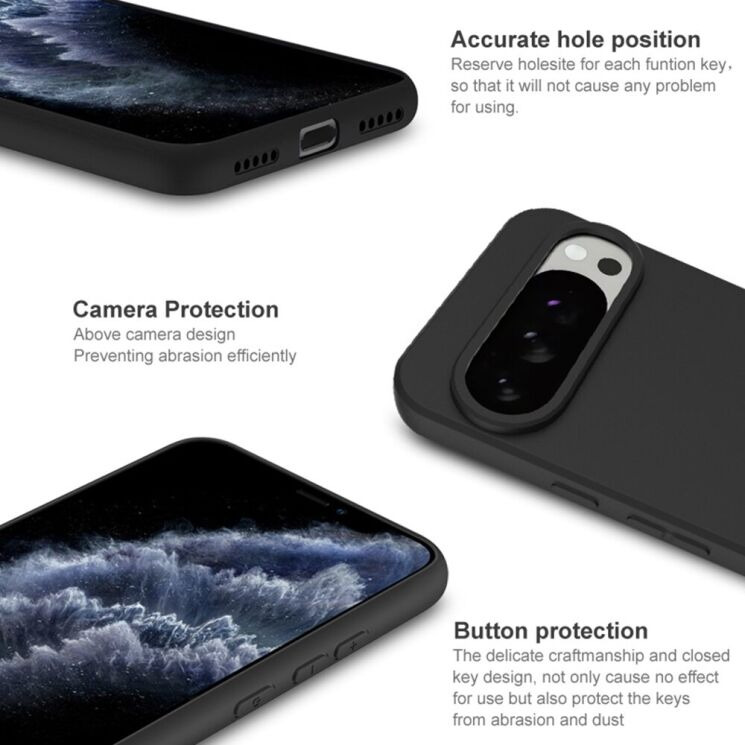 Силіконовий (TPU) чохол IMAK UC-3 Series для Google Pixel 10 Pro XL - Black: фото 9 з 11