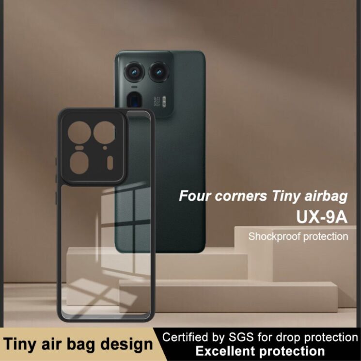 Силиконовый (TPU) чехол IMAK UX-9A Series для Motorola Edge 50 Ultra - Black: фото 5 из 12