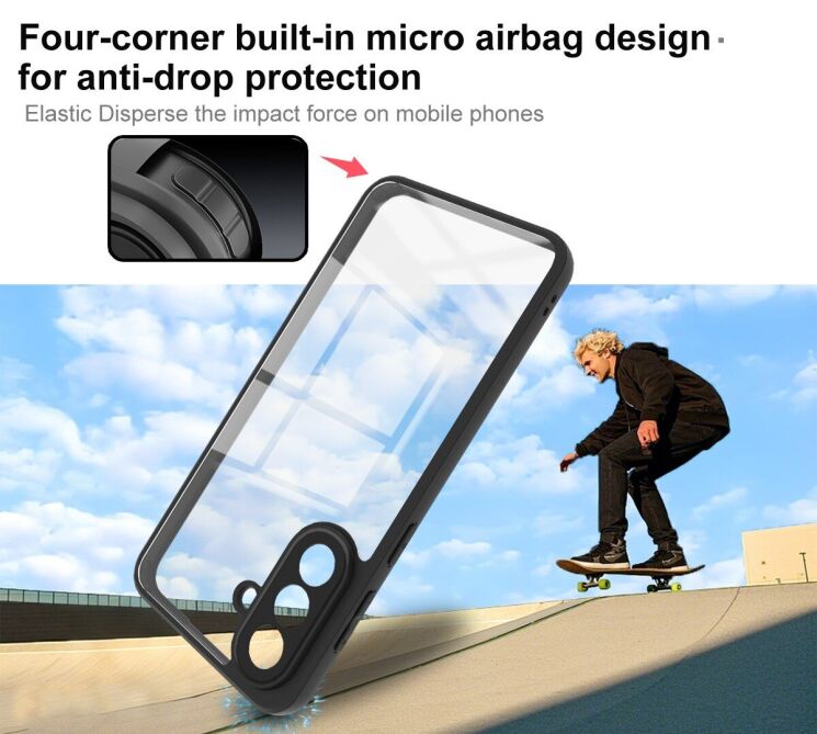 Силіконовий (TPU) чохол IMAK UX-9A Series для Samsung Galaxy A37 (A376) - Black: фото 5 з 8