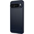 Силиконовый (TPU) чехол MOFI Carbon Fiber для Google Pixel 9 Pro - Blue (359900L)
