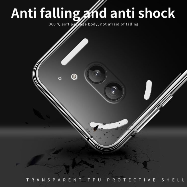 Силиконовый (TPU) чехол MOFI Thin Guard для Nothing Phone (2a) / Phone (2a) Plus - Transparent: фото 10 из 11