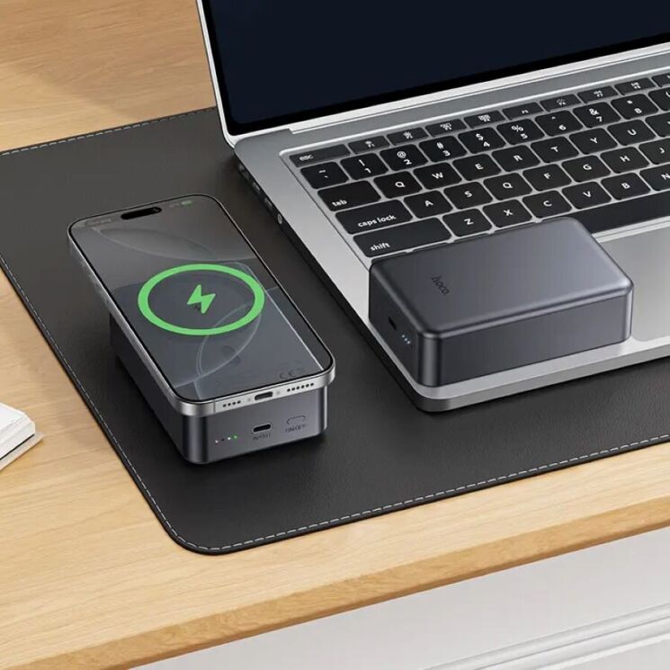 Зовнішній акумулятор Hoco J160B Magnetic PD20W (20000mAh) - Metal Gray: фото 9 з 9