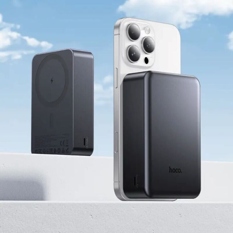 Зовнішній акумулятор Hoco J160B Magnetic PD20W (20000mAh) - Metal Gray: фото 8 з 9
