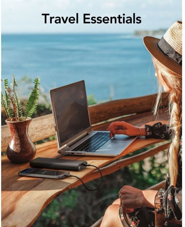 Внешний аккумулятор VEGER TCE130 PD130W (25000mAh) + кабель Type-C + Lightning - Black: фото 15 из 16