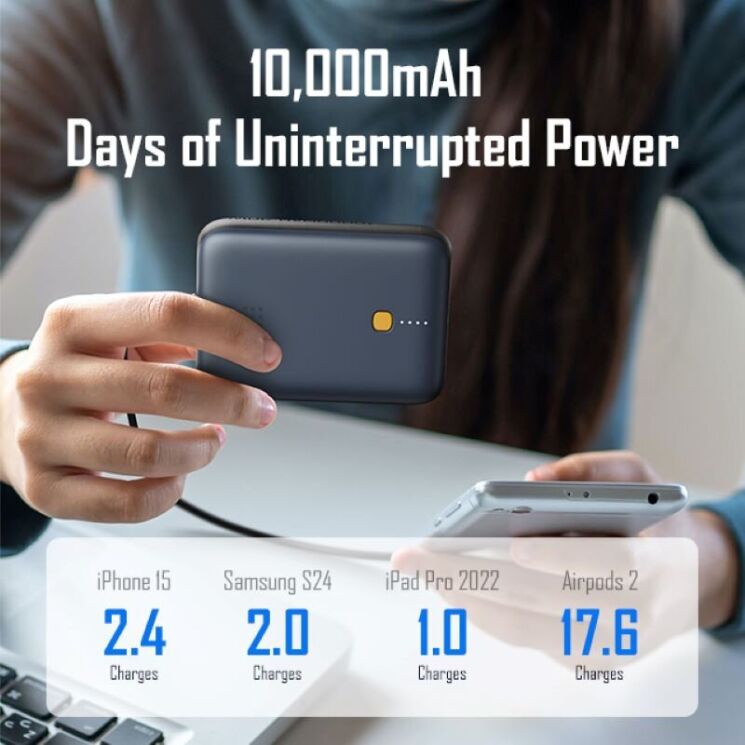 Внешний аккумулятор Voltme Hypercore Pro 30W (10000mAh) - Deep Blue: фото 4 из 6
