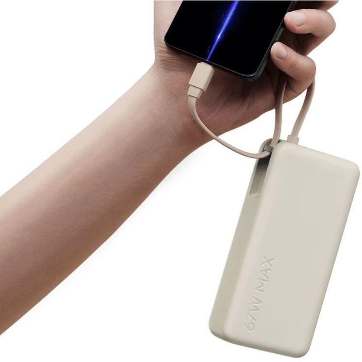 Внешний аккумулятор Xiaomi 67W Integrated Cable (20000mAh) BHR08O7GL - Beige: фото 2 из 2