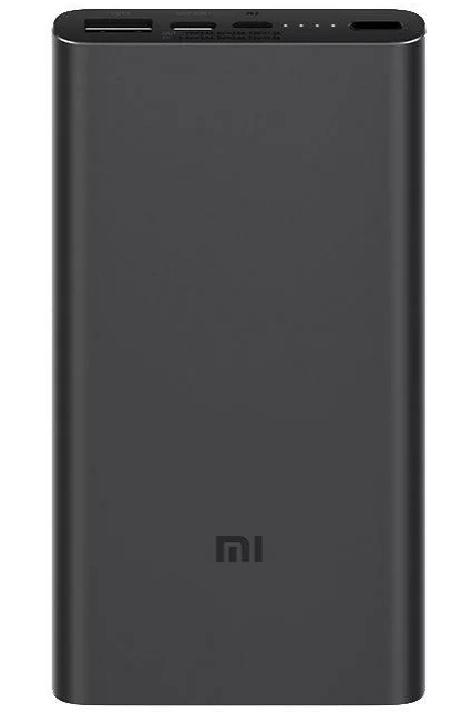 Зовнішній акумулятор Xiaomi Mi Bank 3 10000mAh (PLM12ZM) - Black: фото 1 з 4