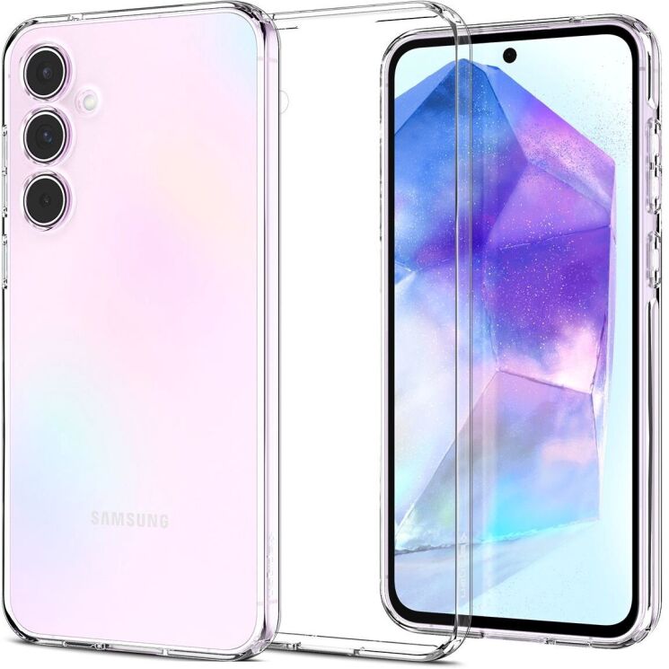Защитный чехол Spigen (SGP) Liquid Crystal для Samsung Galaxy A55 (A556) - Crystal Clear: фото 1 из 14