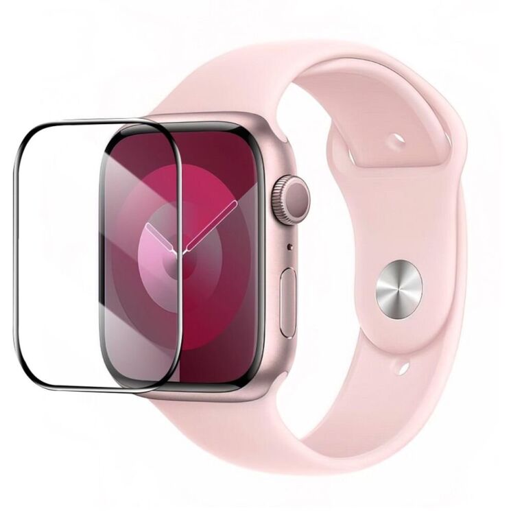 Захисна плівка BASEUS Seamless Fit для Apple Watch 44 / SE 44 mm - Black: фото 1 з 5