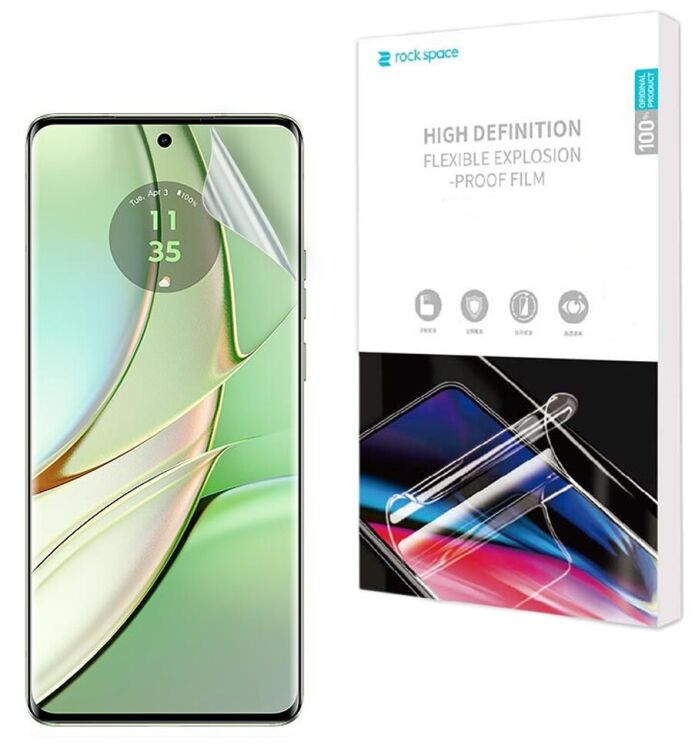 Защитная пленка на экран RockSpace Explosion-Proof SuperClear для Motorola Edge 40: фото 1 из 10