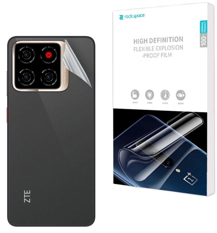 Защитная пленка на заднюю панель RockSpace Explosion-Proof SuperClear для ZTE Blade A56: фото 1 из 9