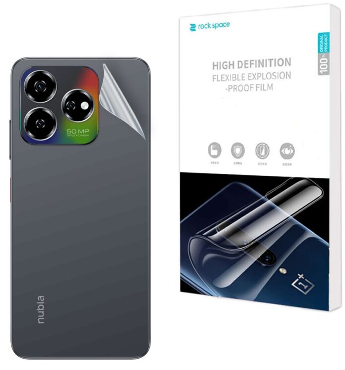 Захисна плівка на задню панель RockSpace SuperClear для ZTE Nubia V60: фото 1 з 9