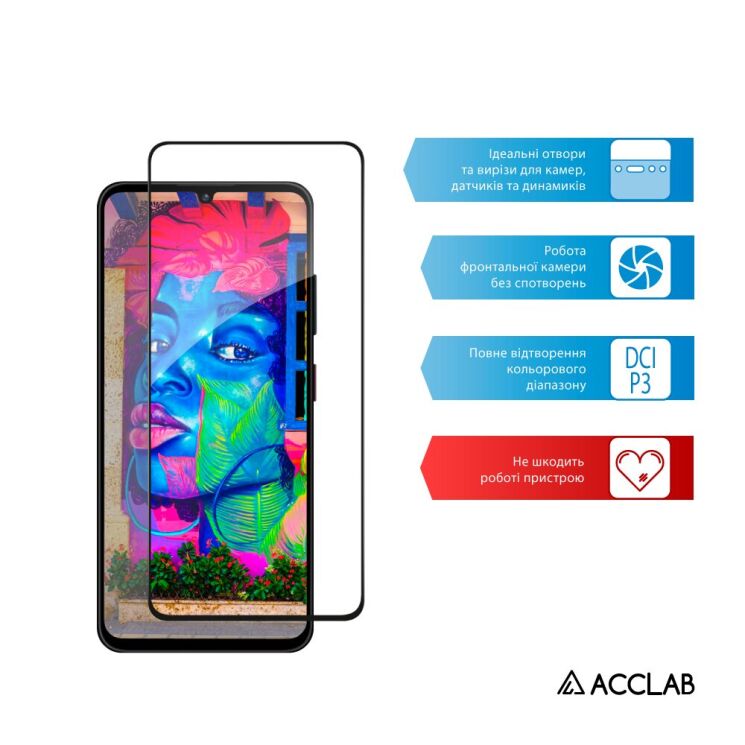 Защитное стекло ACCLAB Full Glue для Xiaomi 14T / 14T Pro - Black: фото 5 из 7