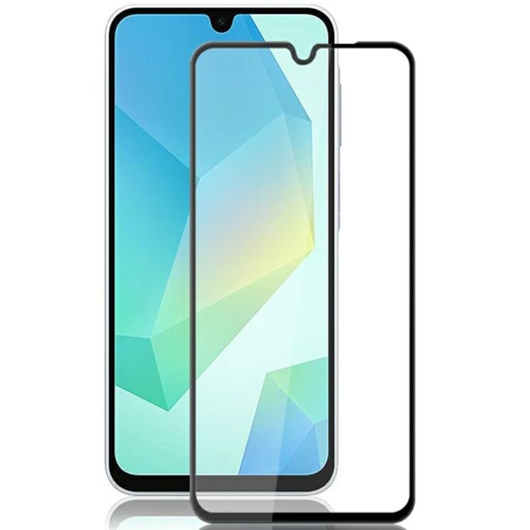 Захисне скло AMORUS Full Glue Tempered Glass для Samsung Galaxy A16 (A165) - Black: фото 1 з 9