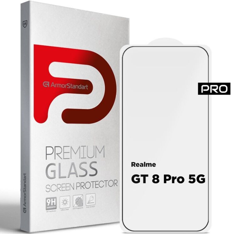 Захисне скло ArmorStandart Pro 5D для Realme GT 8 Pro - Black: фото 1 з 7