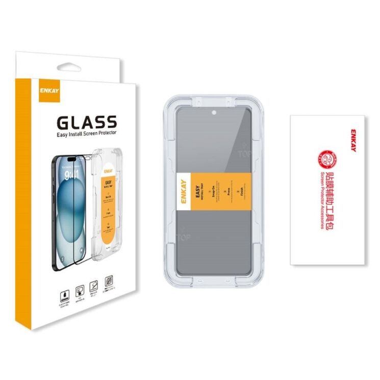 Защитное стекло ENKAY Privacy для Xiaomi 14T / 14T Pro - Black: фото 7 из 7