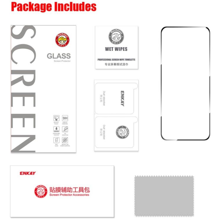 Защитное стекло HAT PRINCE Full Glue Cover для Realme C85 - Black: фото 5 из 5