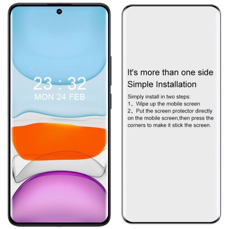 Защитное стекло IMAK 3D Curved Full Covering для Xiaomi Redmi Note 13 Pro+ - Black: фото 9 из 10